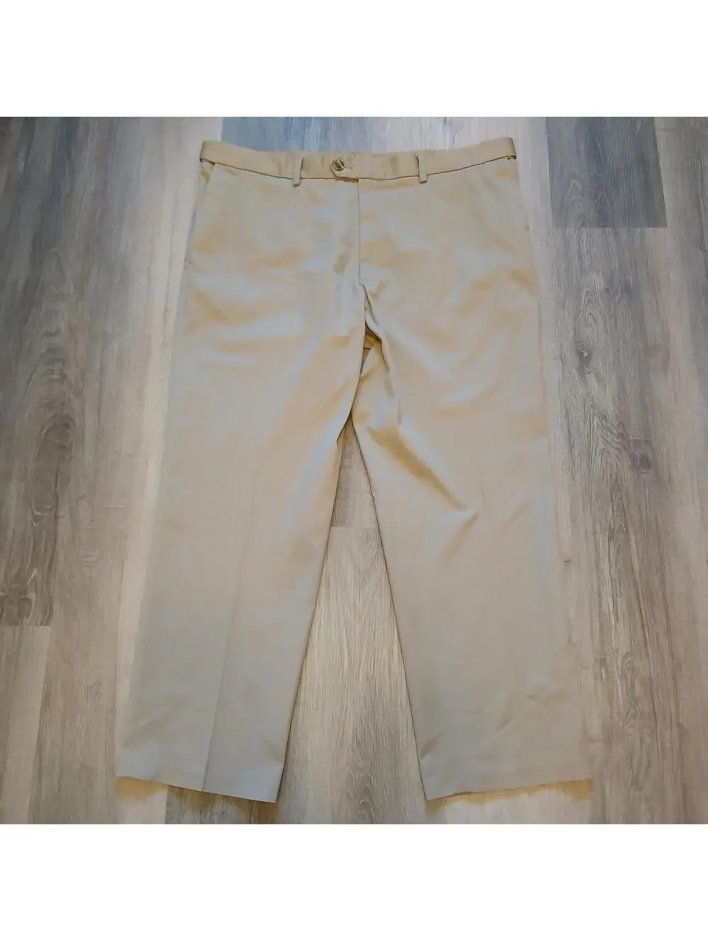 Perry Ellis Portfolio Men's 36x29 Tan Dress Pants - Flawed Dark Stains - Picture 1 of 12